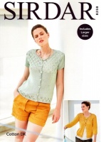 Knitting Pattern - Sirdar 8258 - Cotton DK - Cardigan